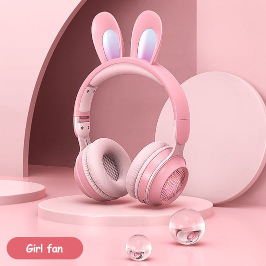 LED Rabbit Ear Wireless Headphones – Bluetooth Luminous Headset